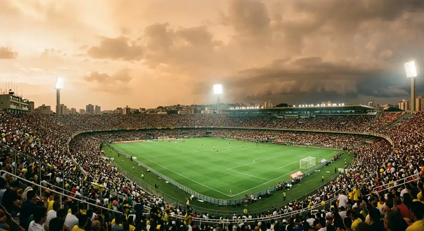 Stadio all'aperto in una serata calda e umida prima di una gara dei Mondiali 2026