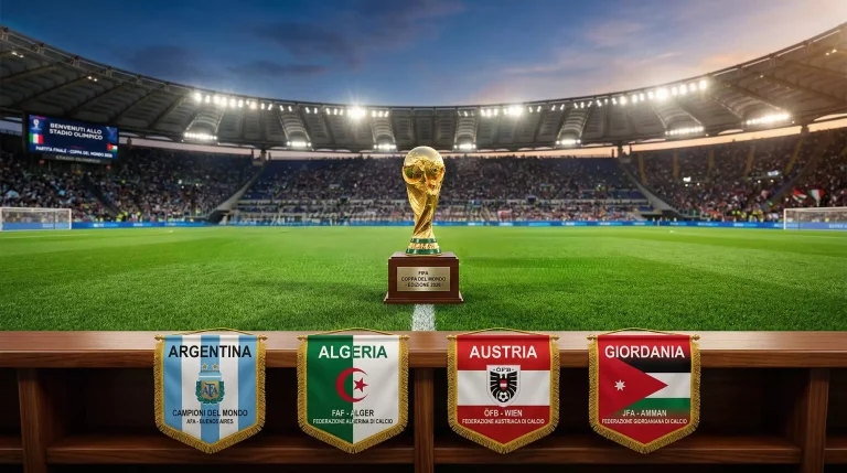 Girone J dei Mondiali 2026 con Argentina campione in carica, Algeria, Austria e Giordania
