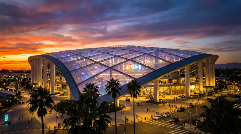 SoFi Stadium a Inglewood, Los Angeles, sede di partite dei Mondiali 2026